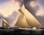 詹姆斯 E 巴特斯沃思 : Mayflower Leading Galatea, America's Cup